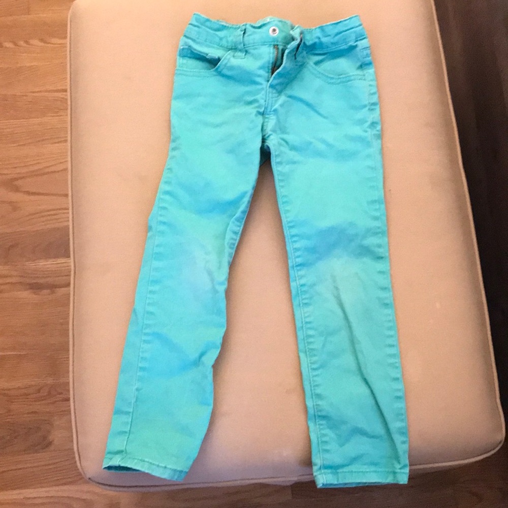 Size 4 light green skinny jeans